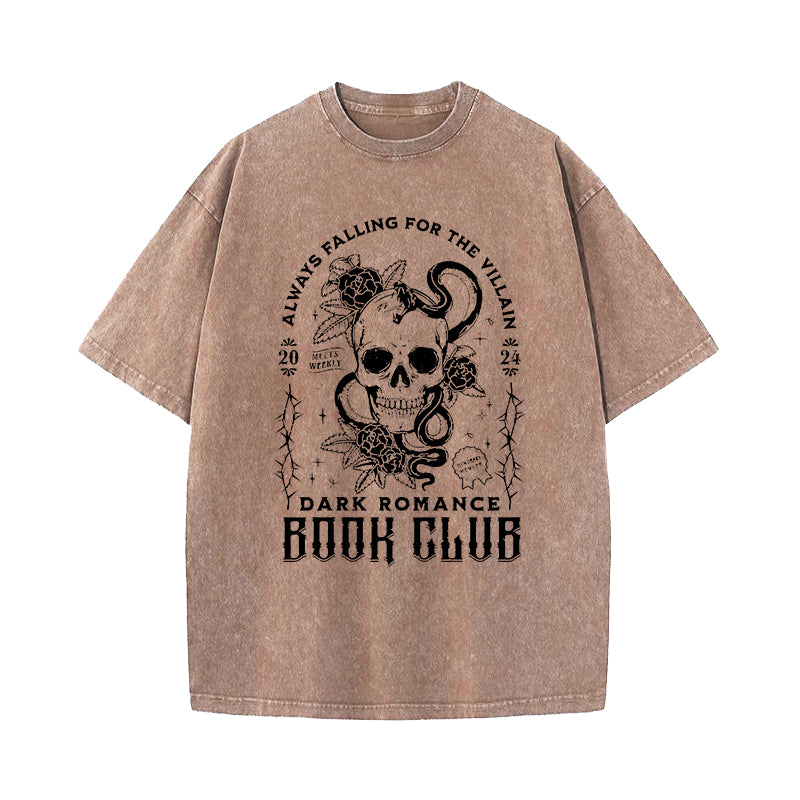 Always Falling For The Villain Dark Romance Book Club T-Shirt