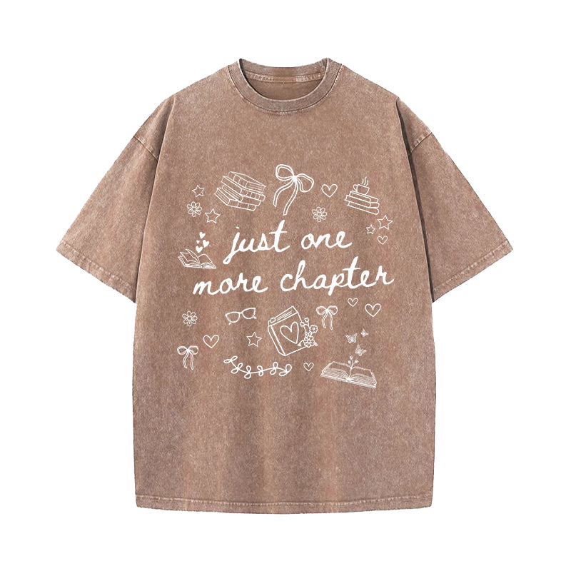 Just One More Chapter Washed T-Shirt
