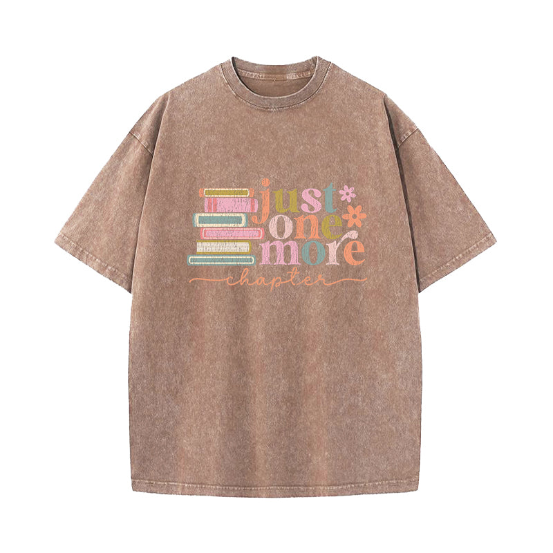 Just One More Chapter Washed T-Shirt