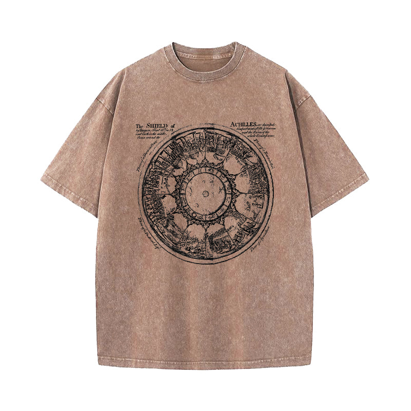 The Iliad Homer Greek Mythology Washed T-Shirt