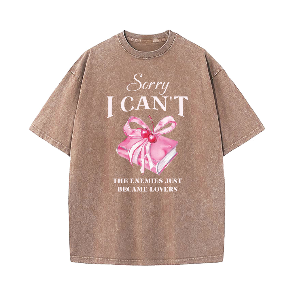 Enemies To Lovers Dark Romance Washed T-Shirt