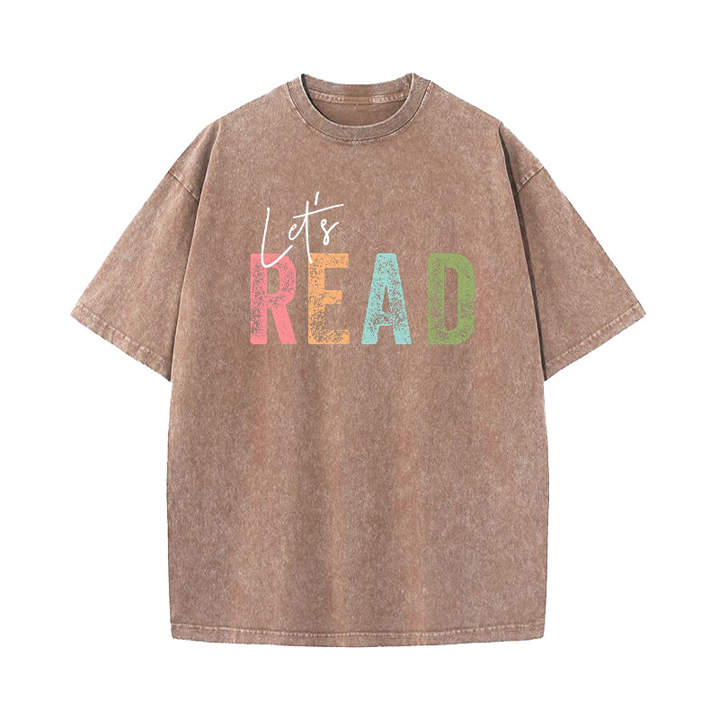 Let's Read Washed T-Shirt
