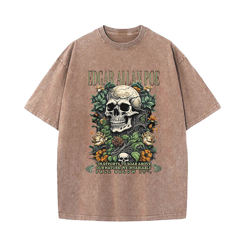 In Efforts To Soar Above Our Nature We Invariably Fall Below It Washed T-Shirt