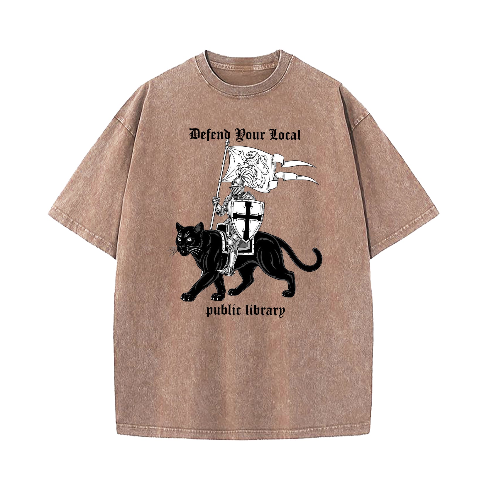 Defend Your Local Public Library Washed T-Shirt