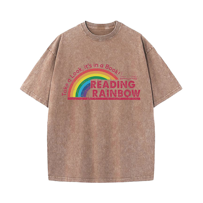 Take A Look It's In A Book Washed T-Shirt