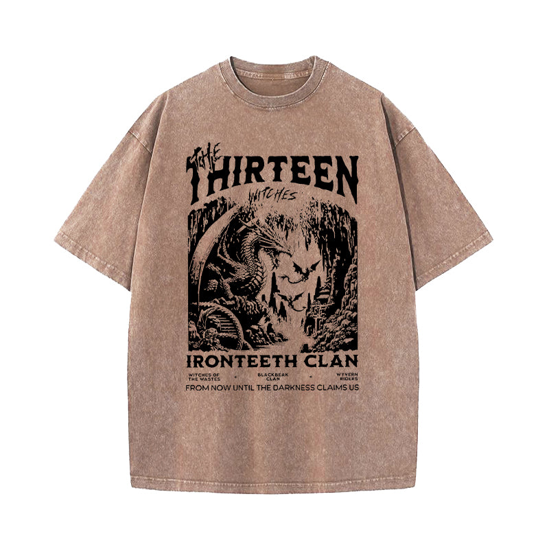 The Thirteen Shirt Throne Of Glass Washed T-Shirt