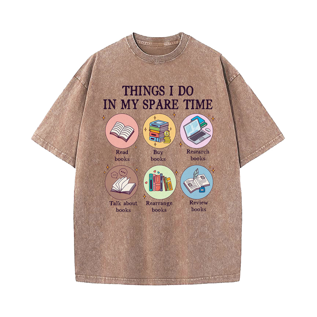 Things I Do in My Spare Time Washed T-Shirt