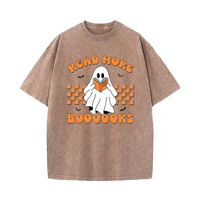 Read More Books Spooky Washed T-Shirt