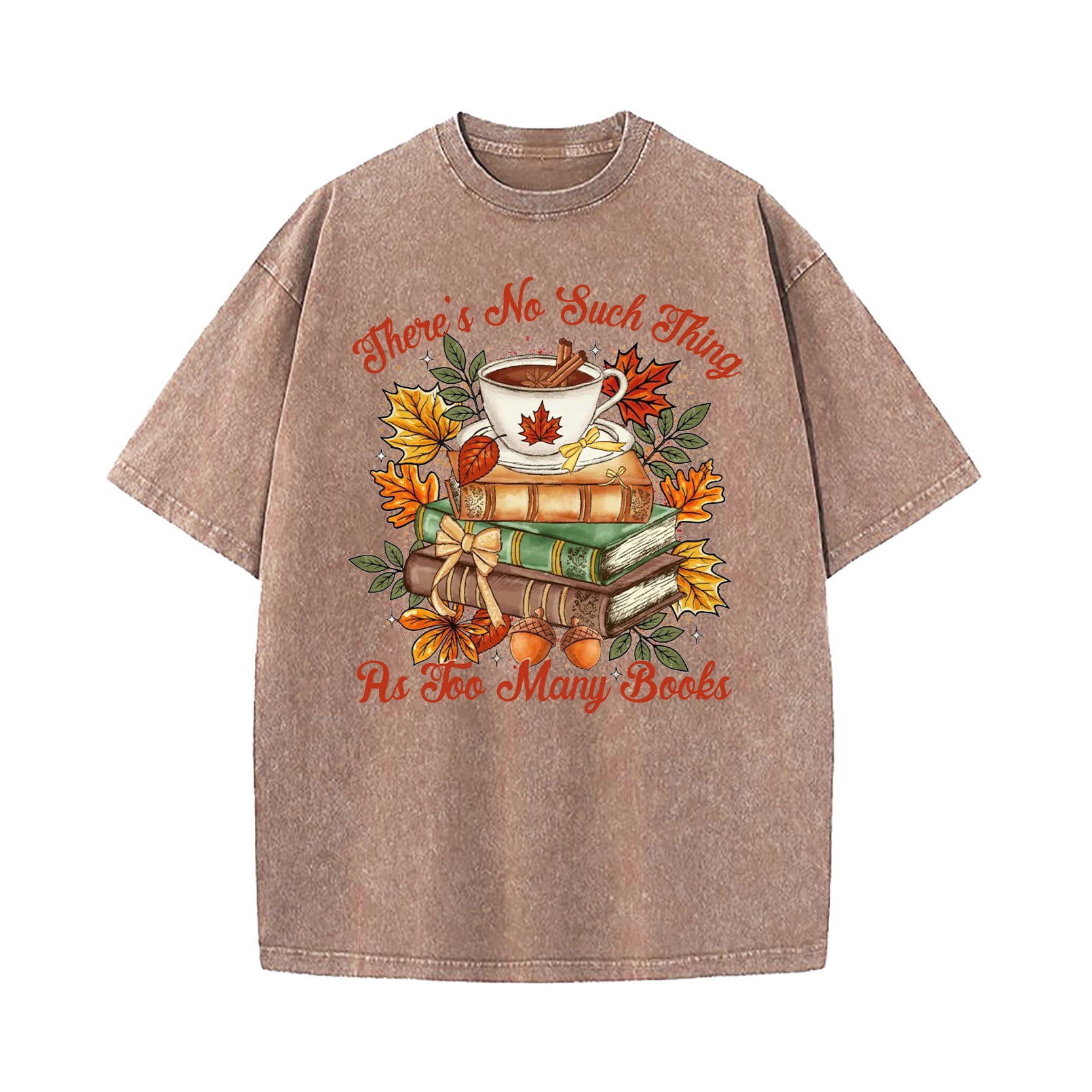 Too Many Books Washed T-Shirt