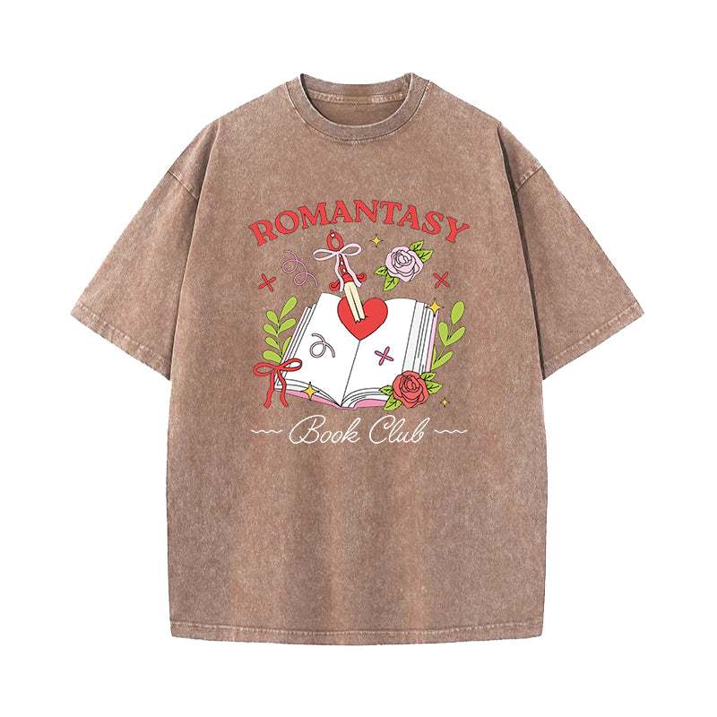 Romantasy Book Club Washed T-Shirt