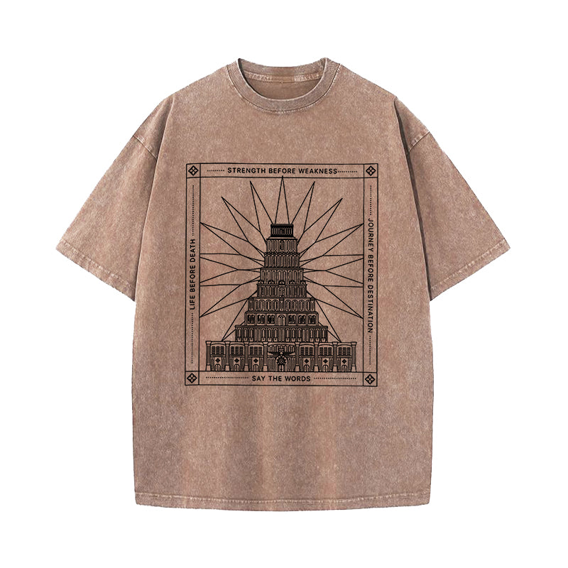 Say the Words Stormlight Archives Fantasy Inspirational Washed T-Shirt