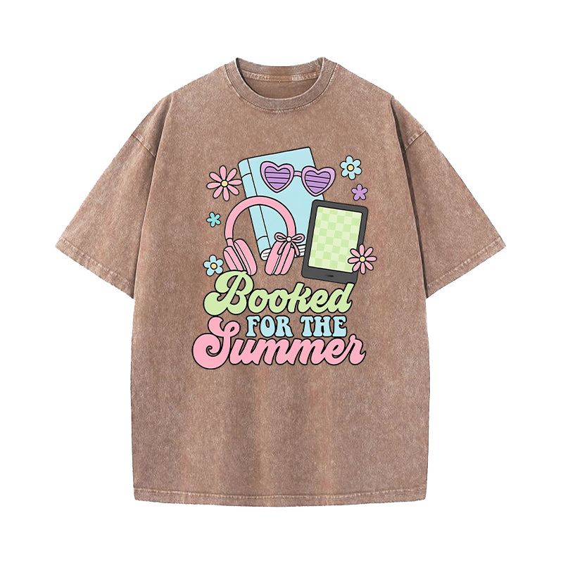 Booked For The Summer Washed T-Shirt