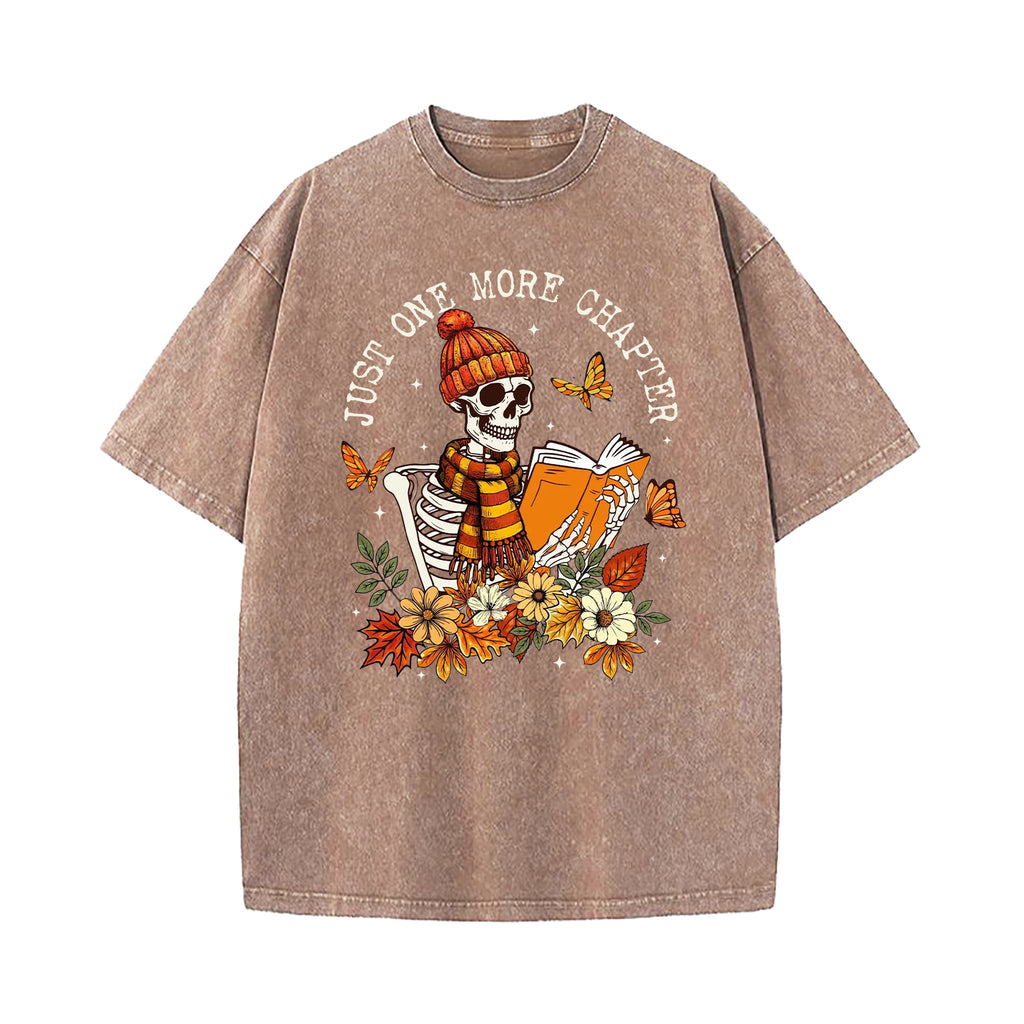 One More Chapter Skeleton Washed T-Shirt