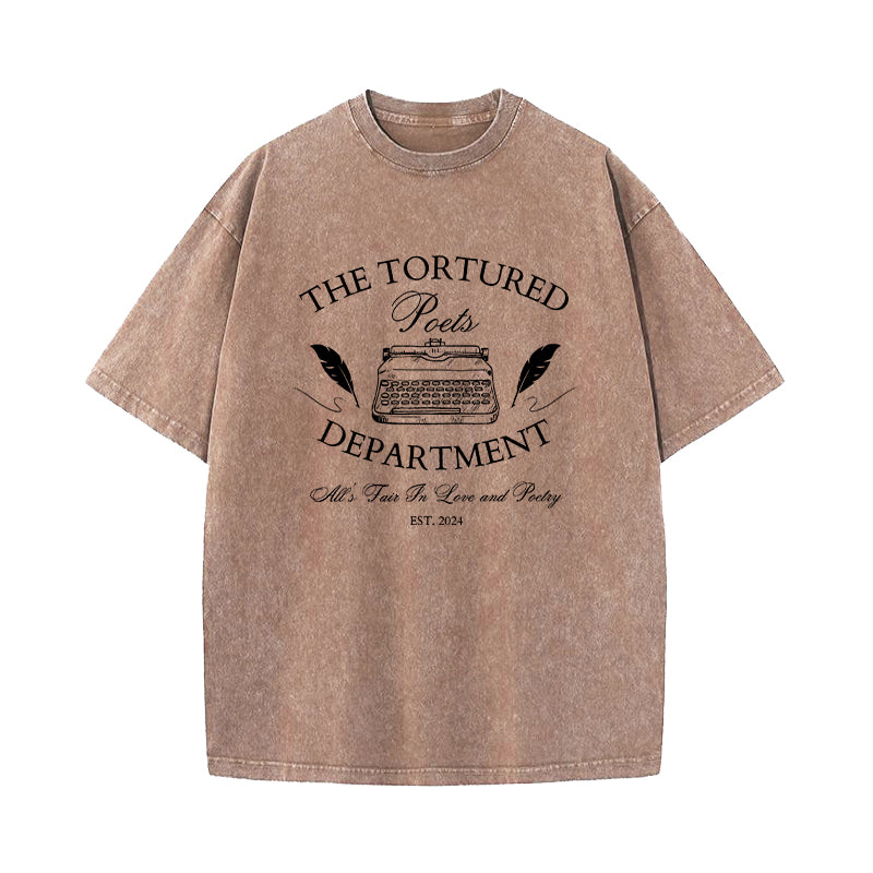 The Tortured Poets Department All's Fair In Love And Poetry Washed T-Shirt