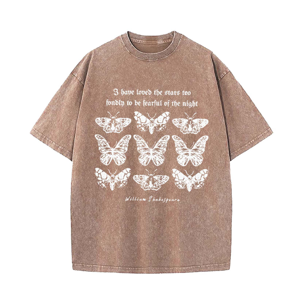 Shakespeare Moth Washed T-Shirt