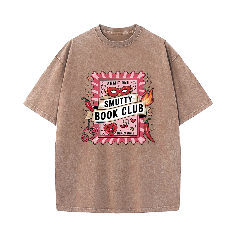 Smutty Book Club Washed T-Shirt