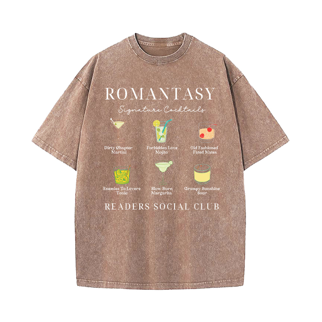 Romantasy Readers Social Club Washed T-Shirt