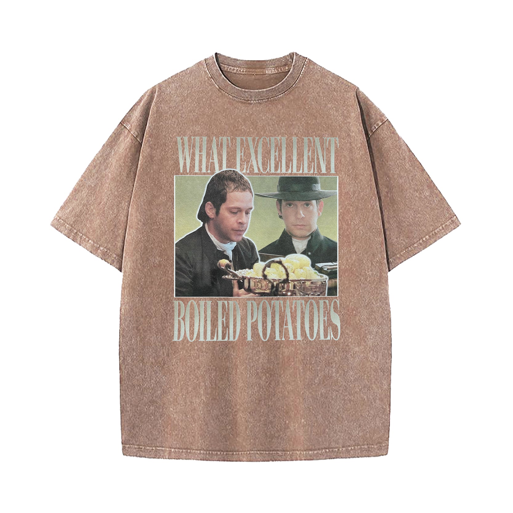 Boiled Potatoes Funny Meme Pride And Prejudice Washed T-Shirt