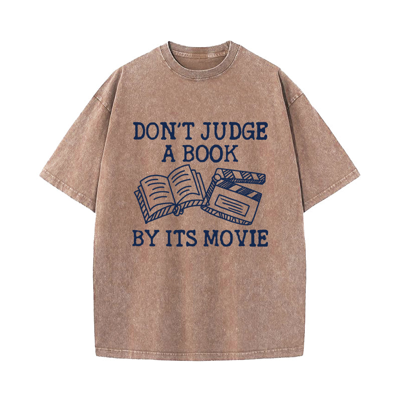 Don't Judge A Book By Its Cover Washed T-Shirt
