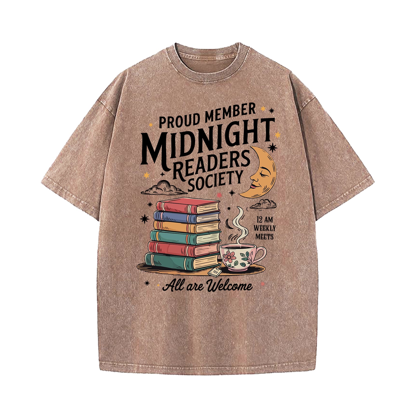 Midnight Readers Society Washed T-Shirt