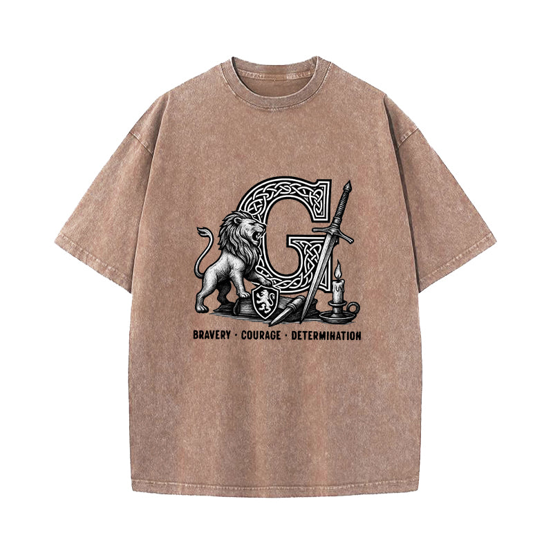 Wizard House Gryffindor Washed T-Shirt