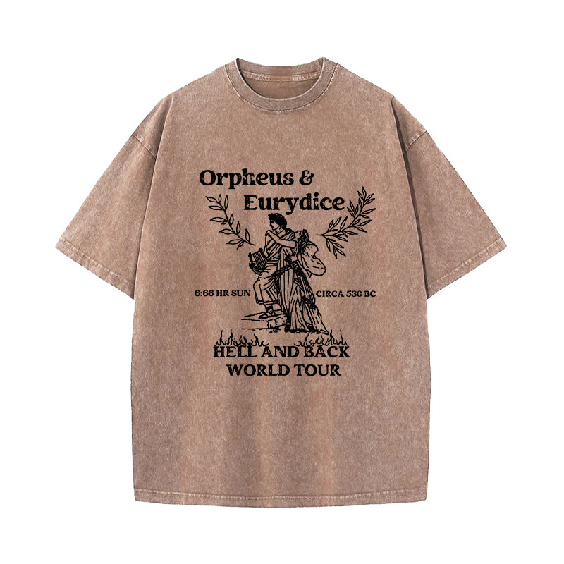 Orpheus and Eurydice Hell and Back World Tour Washed T-Shirt