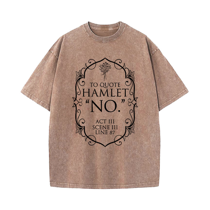Shakespeare Bookish Merch Washed T-Shirt