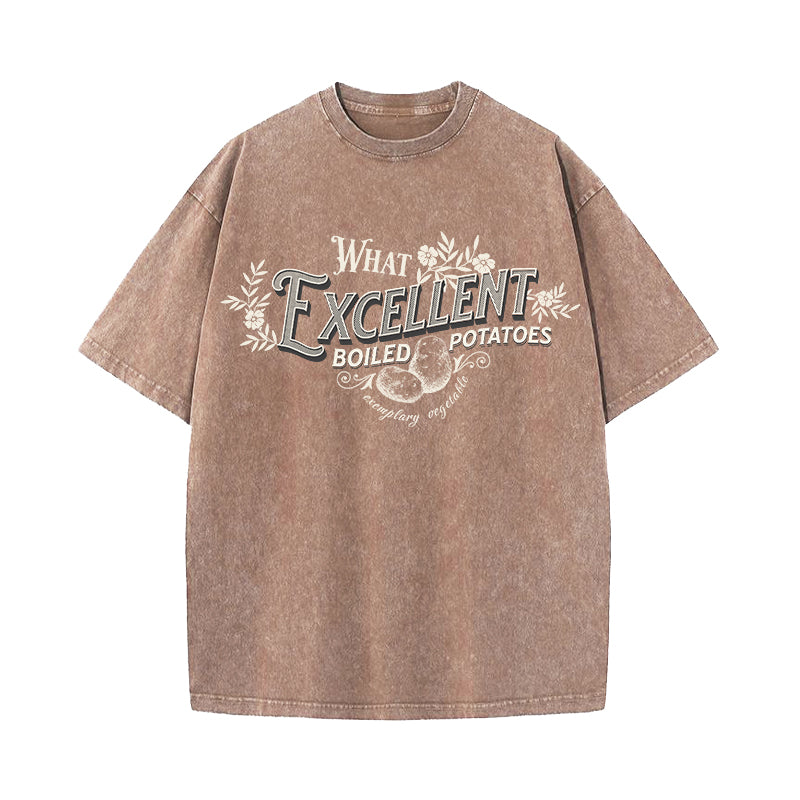 Excellent Boiled Potatoes Pride & Prejudice Washed T-Shirt