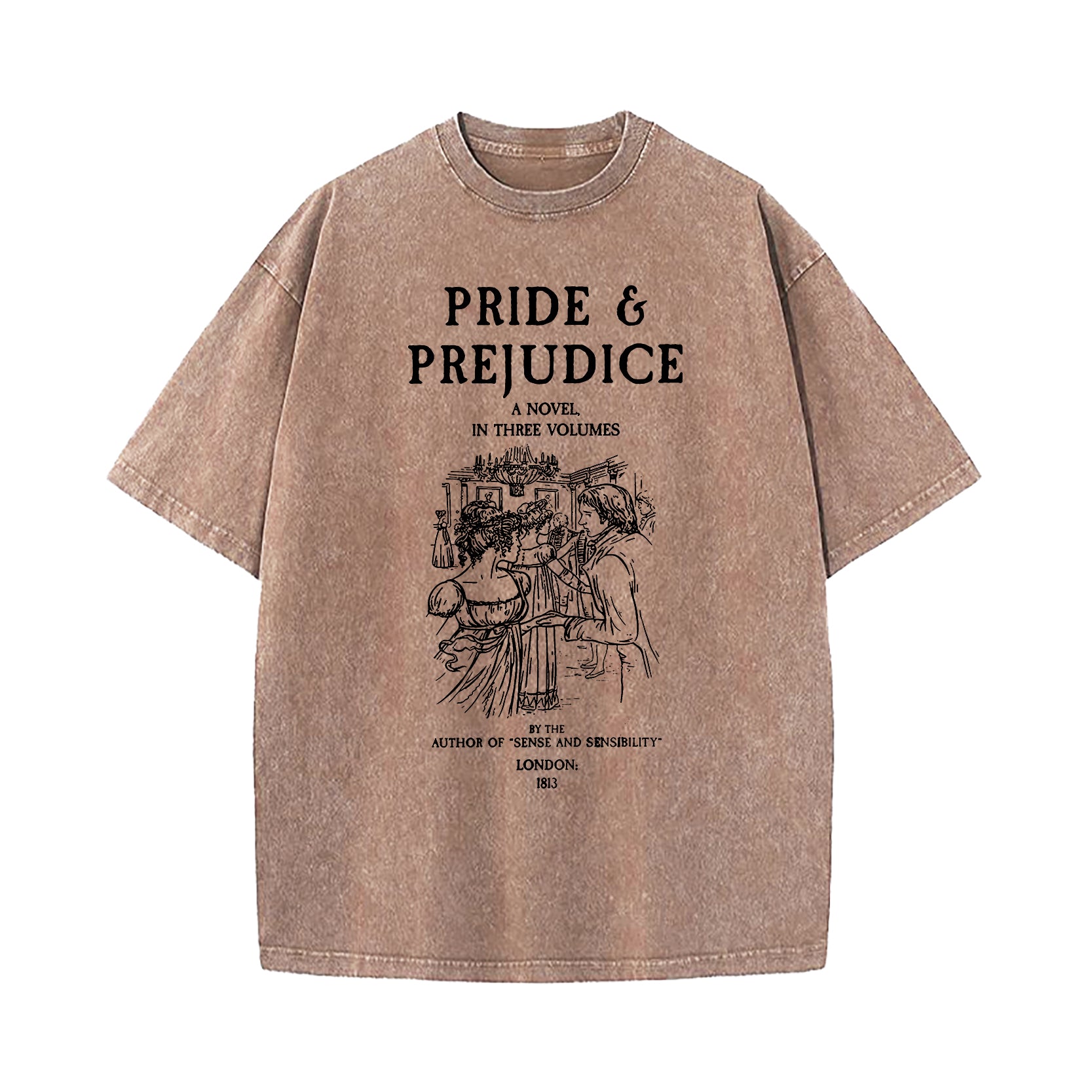 Pride And Prejudice Jane Austen Washed T-Shirt
