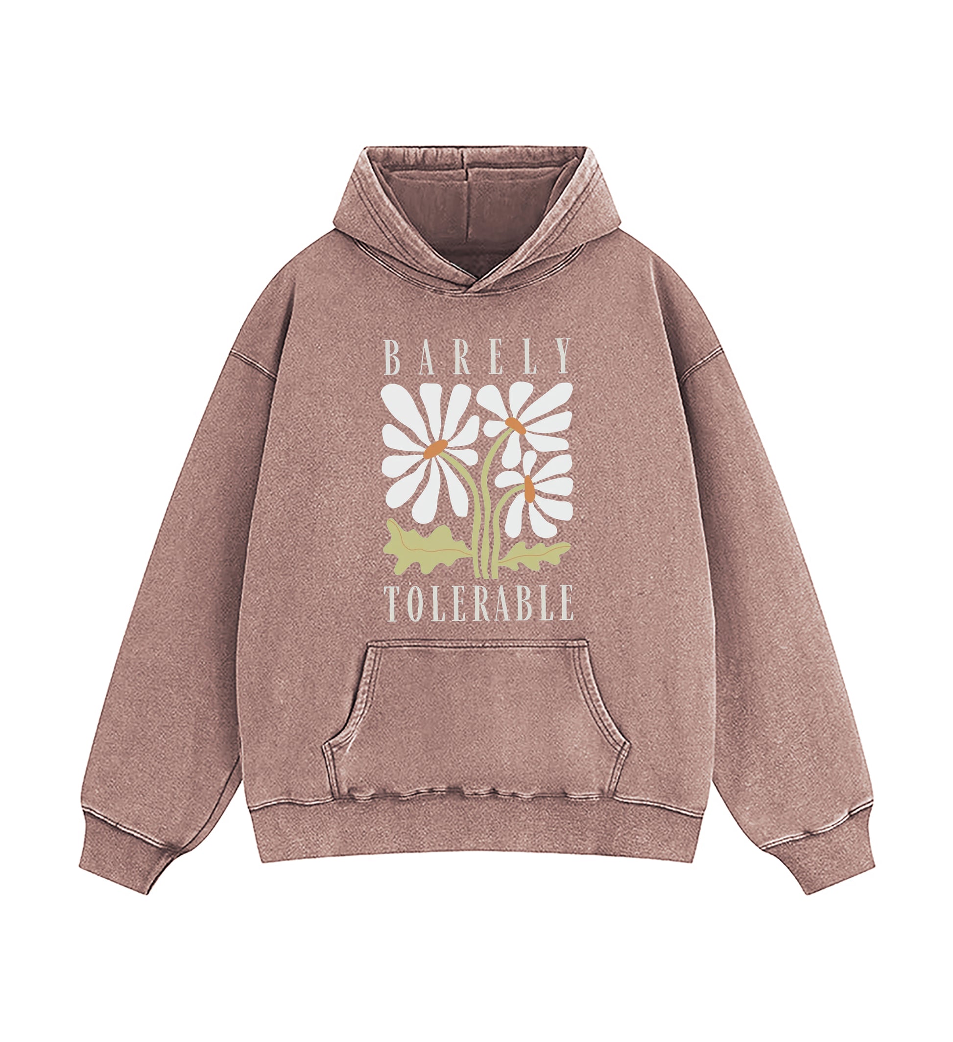 Pride and Prejudice Quote Barely Tolerable Washed Hoodie