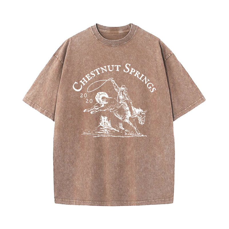 Chestnut Springs Cowboy Romance Reader Club Washed T-Shirt