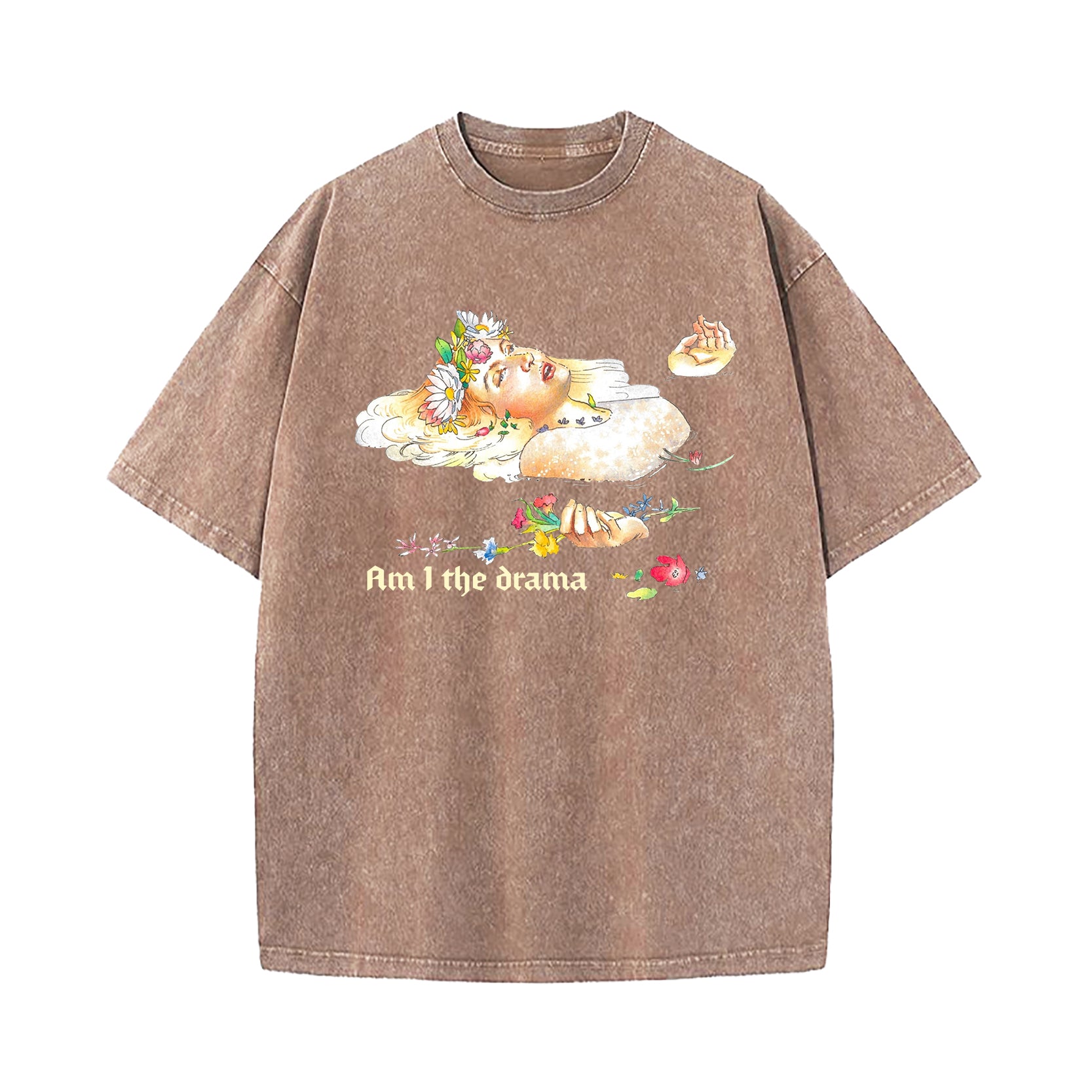 Shakespeare Hamlet Am I The Drama Washed T-Shirt