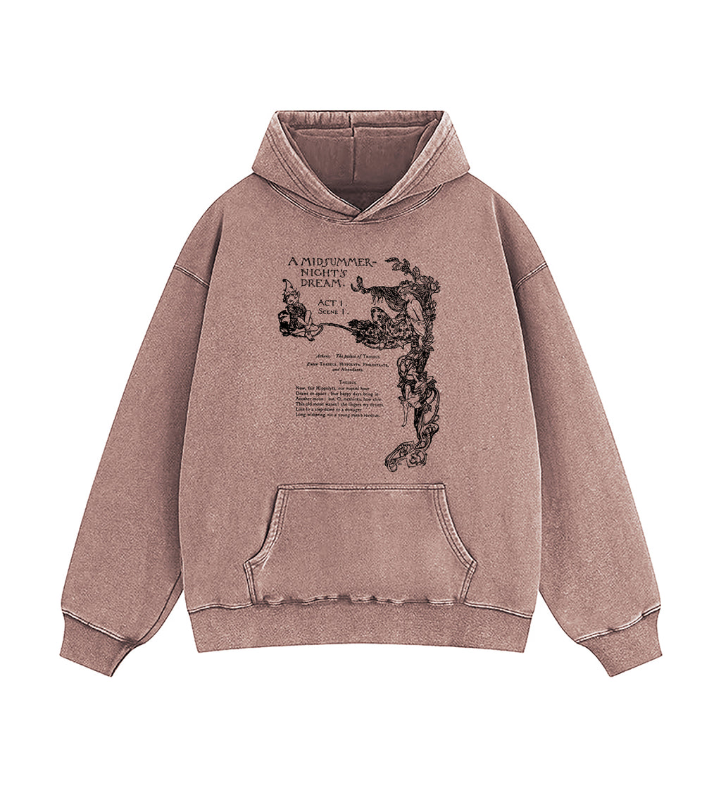 Shakespeare Literature Poet Washed Hoodie