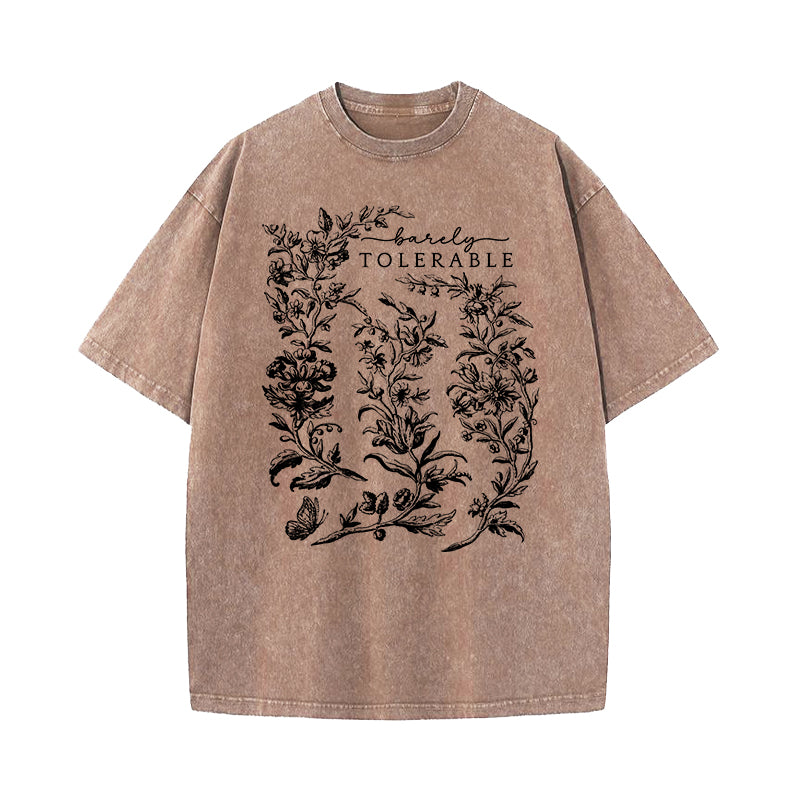 Barely Tolerable Pride And Prejudice Washed T-Shirt