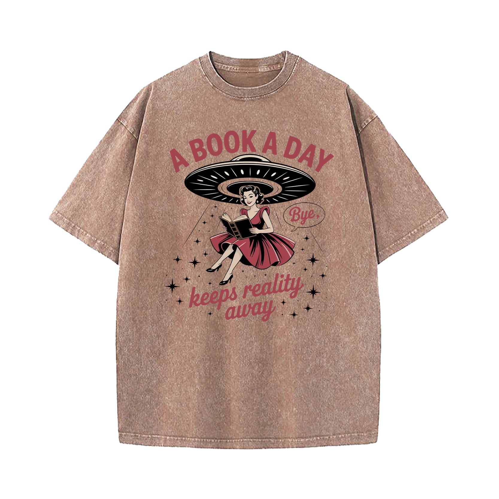 A Book A Day Washed T-Shirt