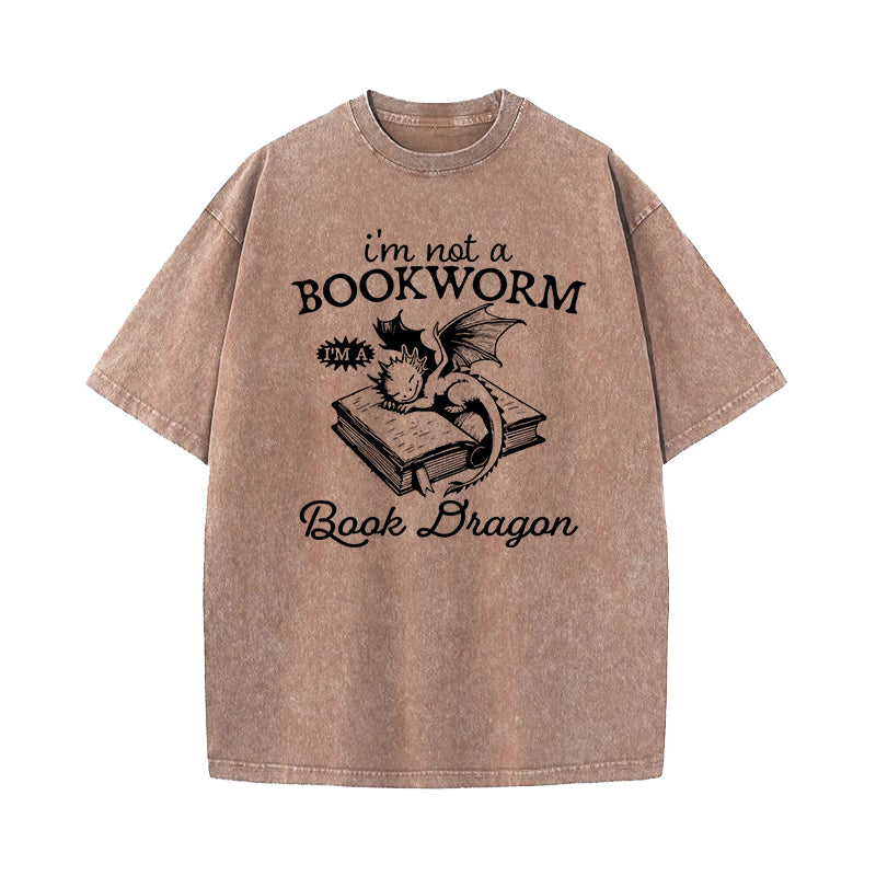 I'm Not A Bookworm I'm A Book Washed T-Shirt