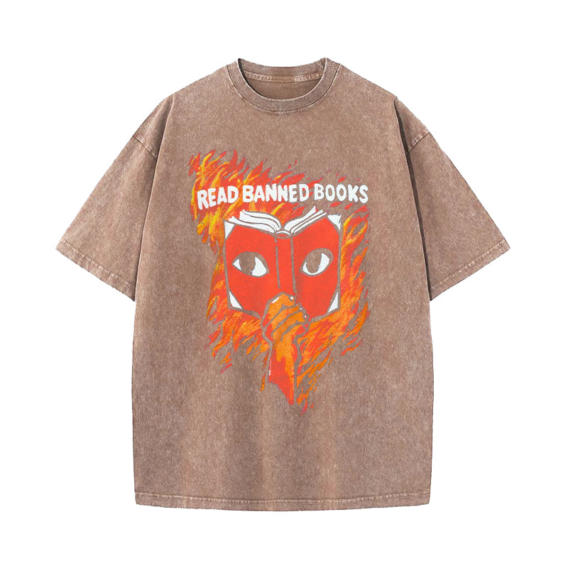 Read Banned Books Washed T-Shirt
