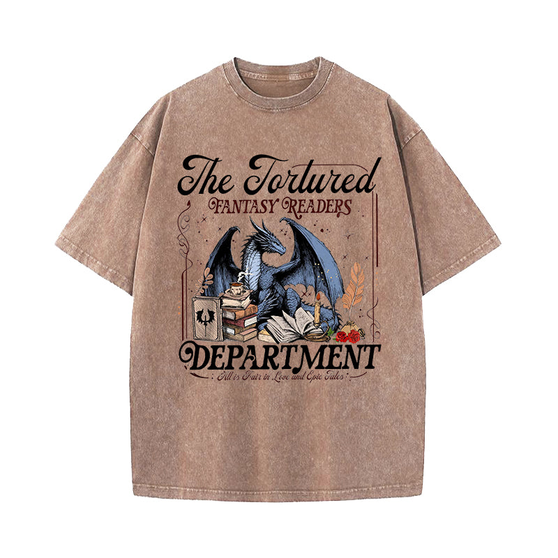 Tortured Fantasy Readers Department Washed T-Shirt