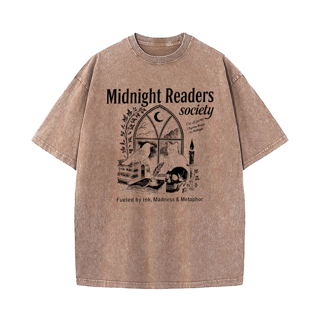 Midnight Reading Society Washed T-Shirt