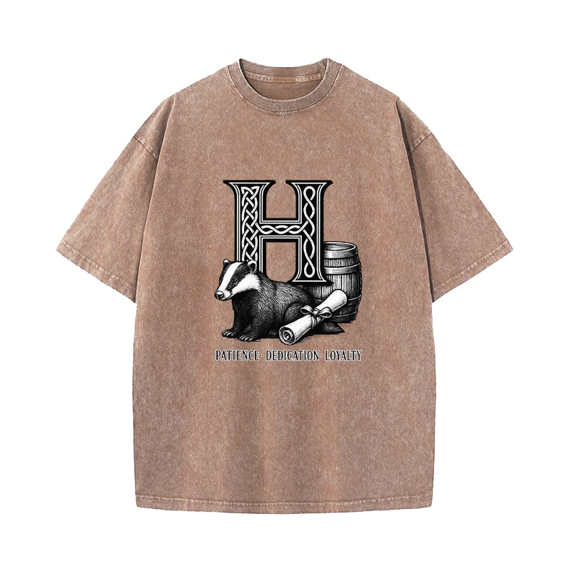 Wizard House Hufflepuff Washed T-Shirt