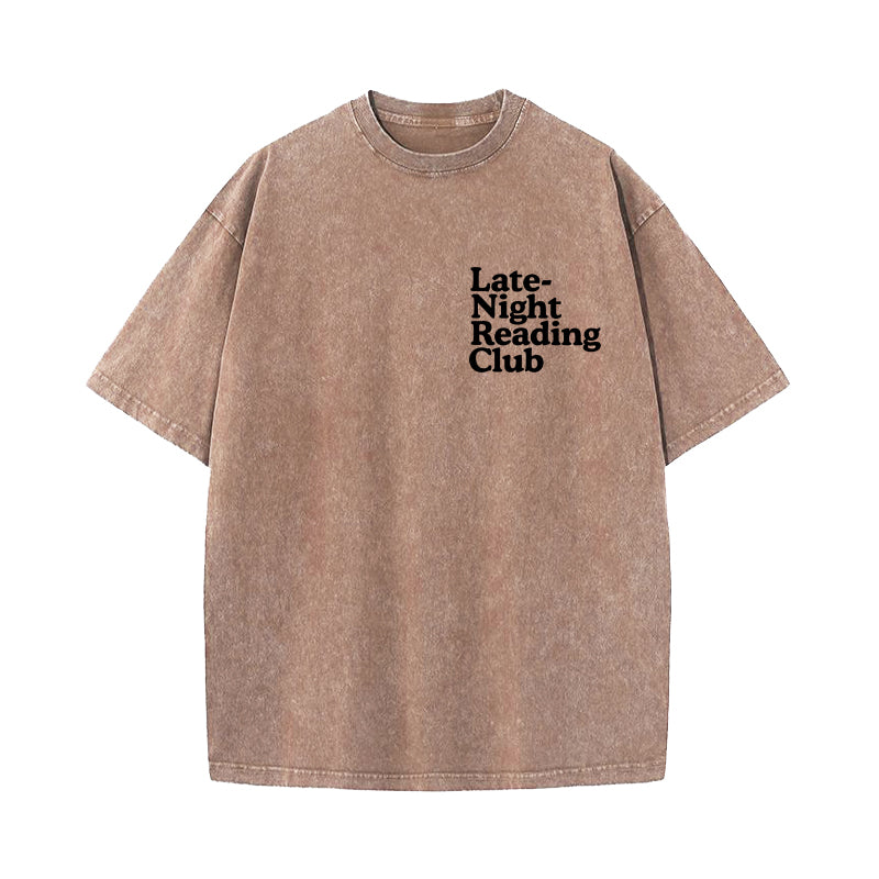 Late-Night Reading Club Washed T-Shirt