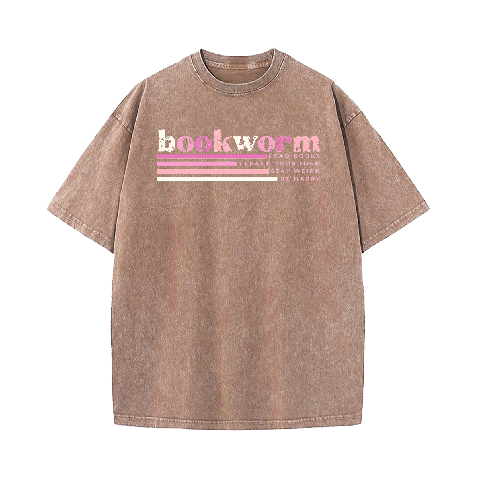 Bookworm Read Books Washed T-Shirt