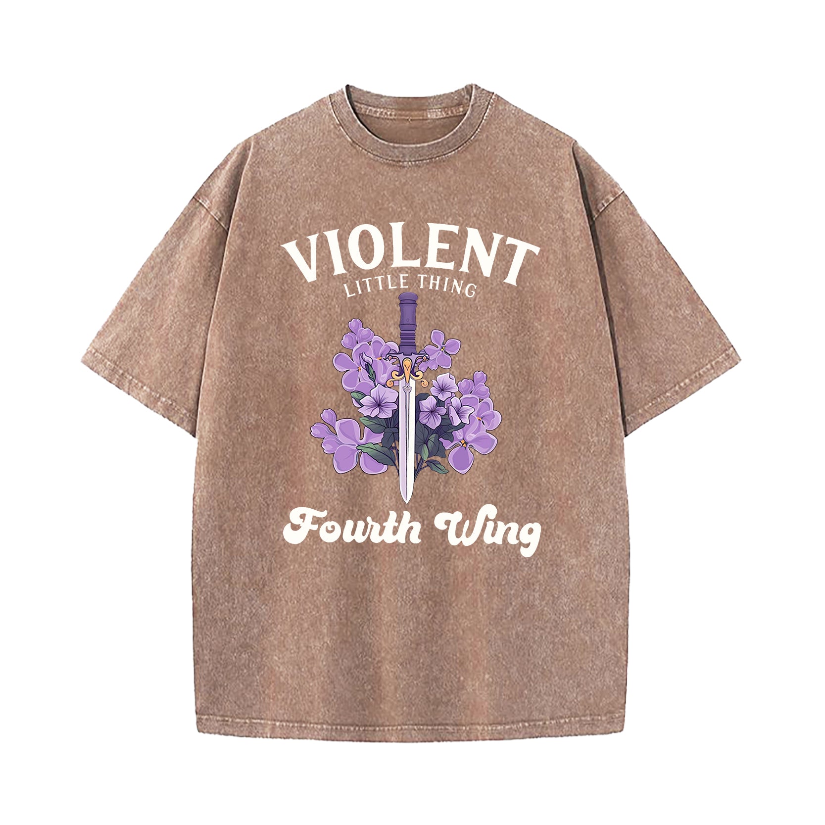 Violent Little Thing Violet Sorrengail Washed T-Shirt