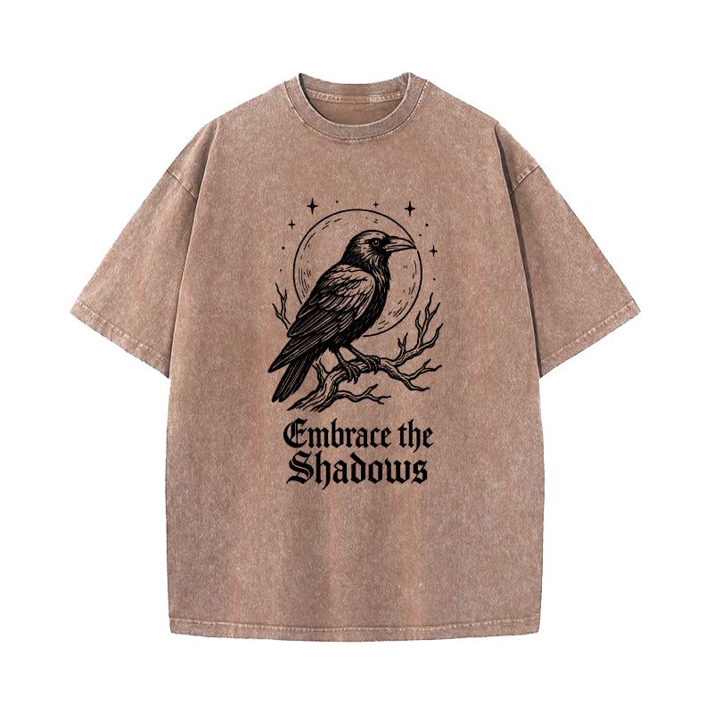 Embrace the Shadows Raven Washed T-Shirt