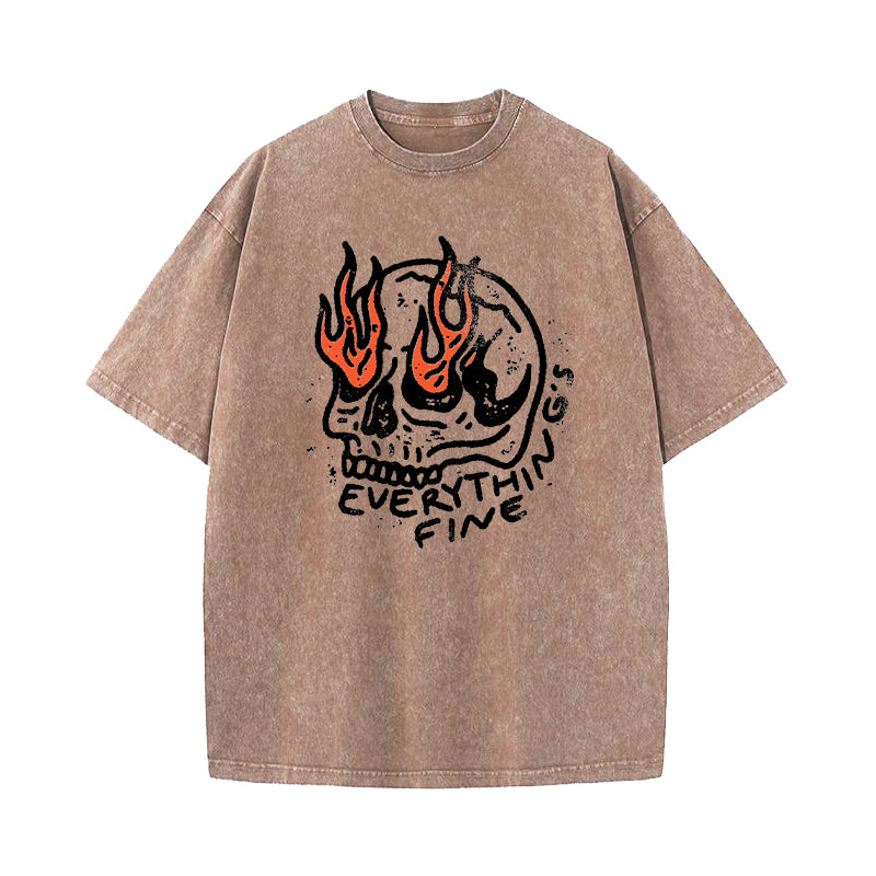 Everything Is Fine Washed T-Shirt