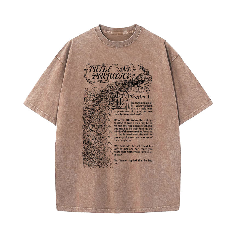 Pride And Prejudice Washed T-Shirt