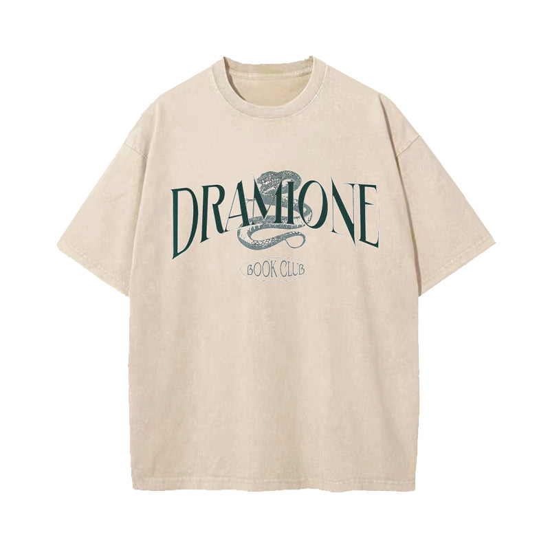 Dramione Book Club Green House Washed T-Shirt