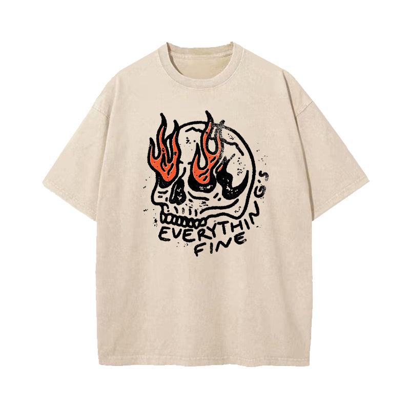 Everything Is Fine Washed T-Shirt
