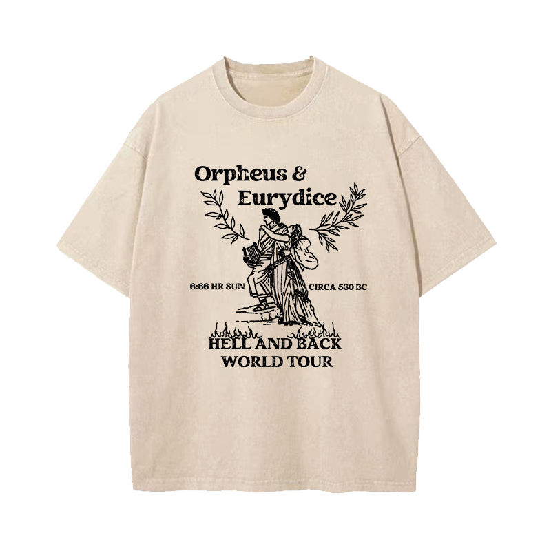 Orpheus and Eurydice Hell and Back World Tour Washed T-Shirt