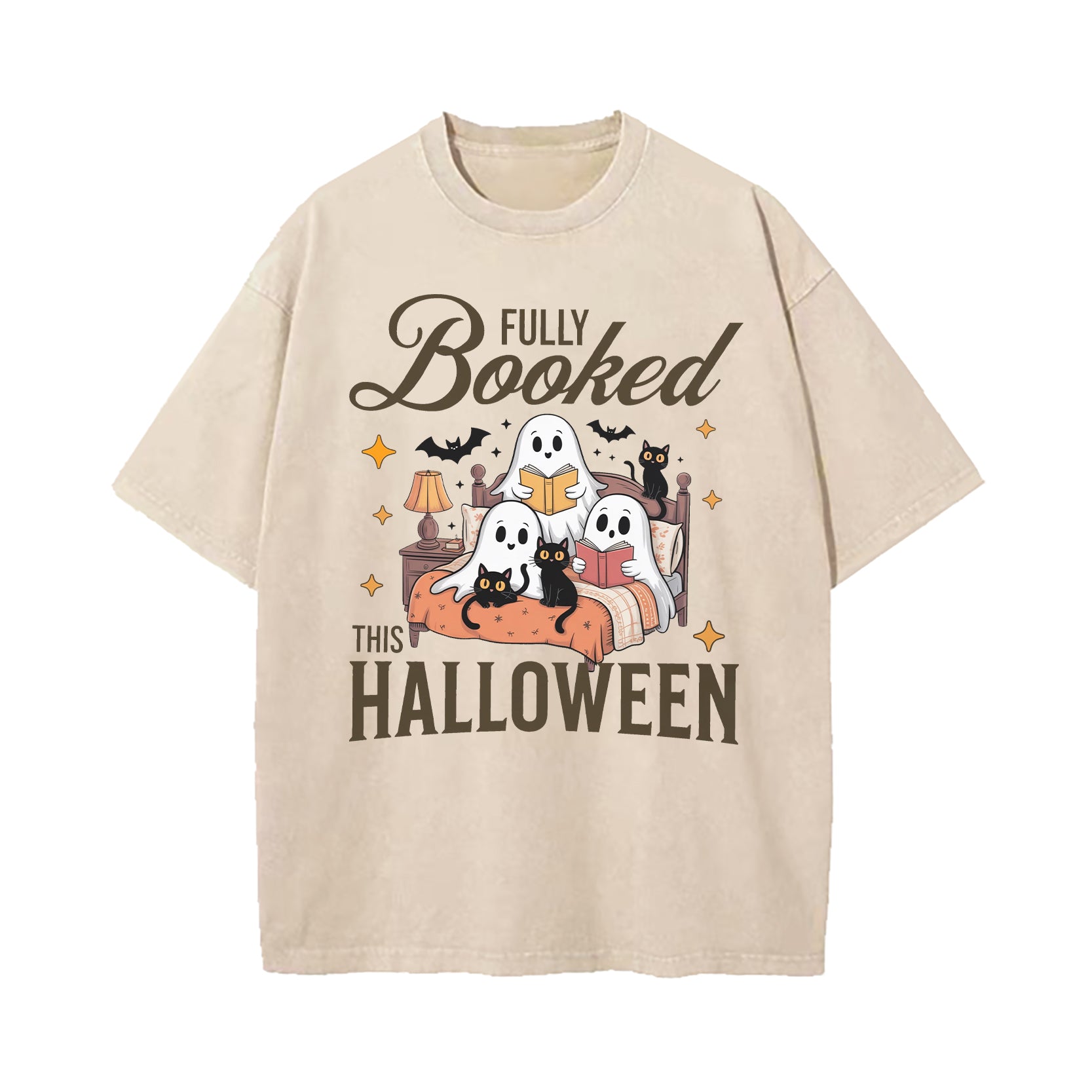 Fully Booked This Halloween Washed T-Shirt